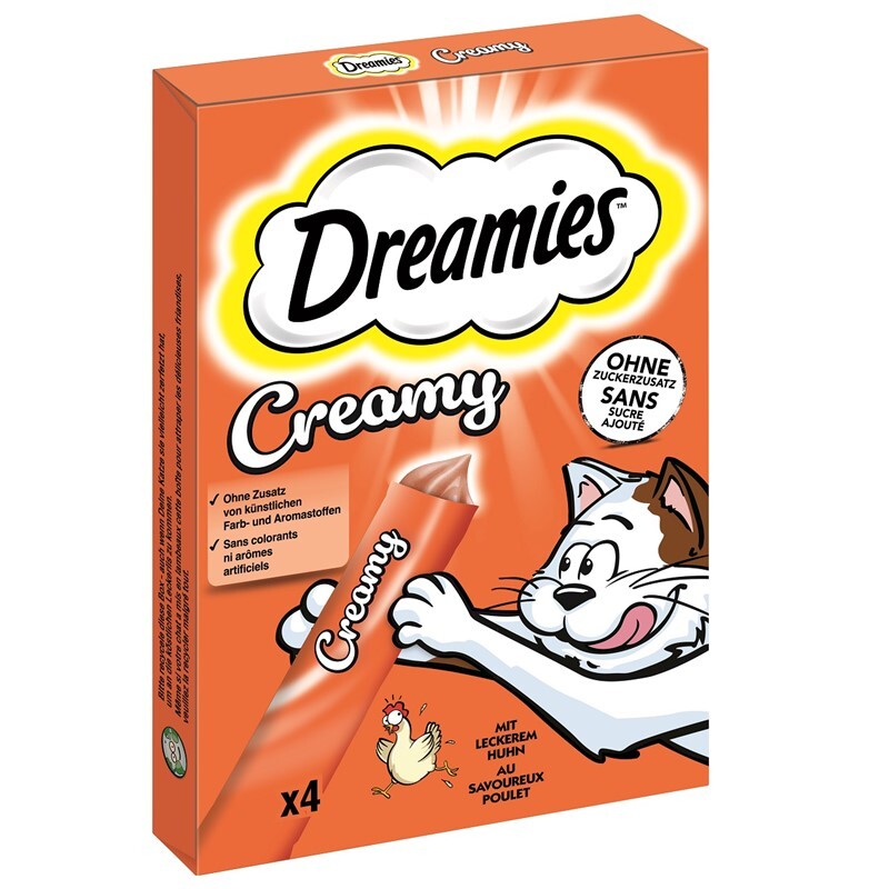 Dreamies Snacks Dreamies Creamy Snack 4x10g Huhn