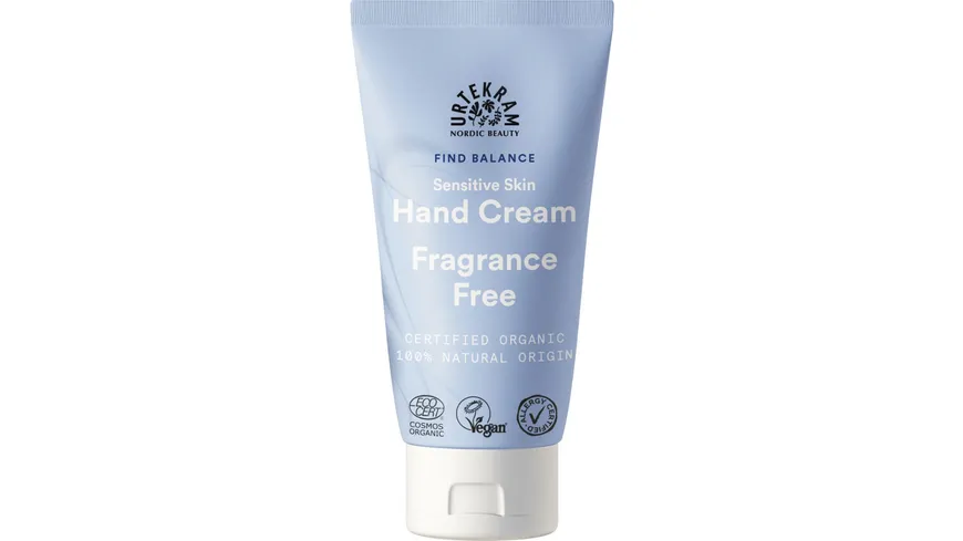 URTEKRAM Hand Cream Sensitive Skin & Fragrance Free 75 ml