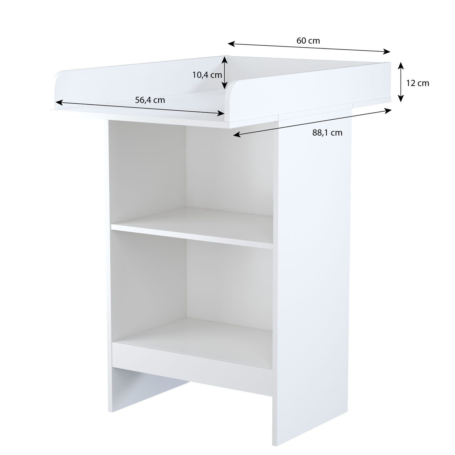 Polini Home Wickelkommode Polini Kids Wickelkommode Wickeltisch Kommode Wickelaufsatz Simple 12