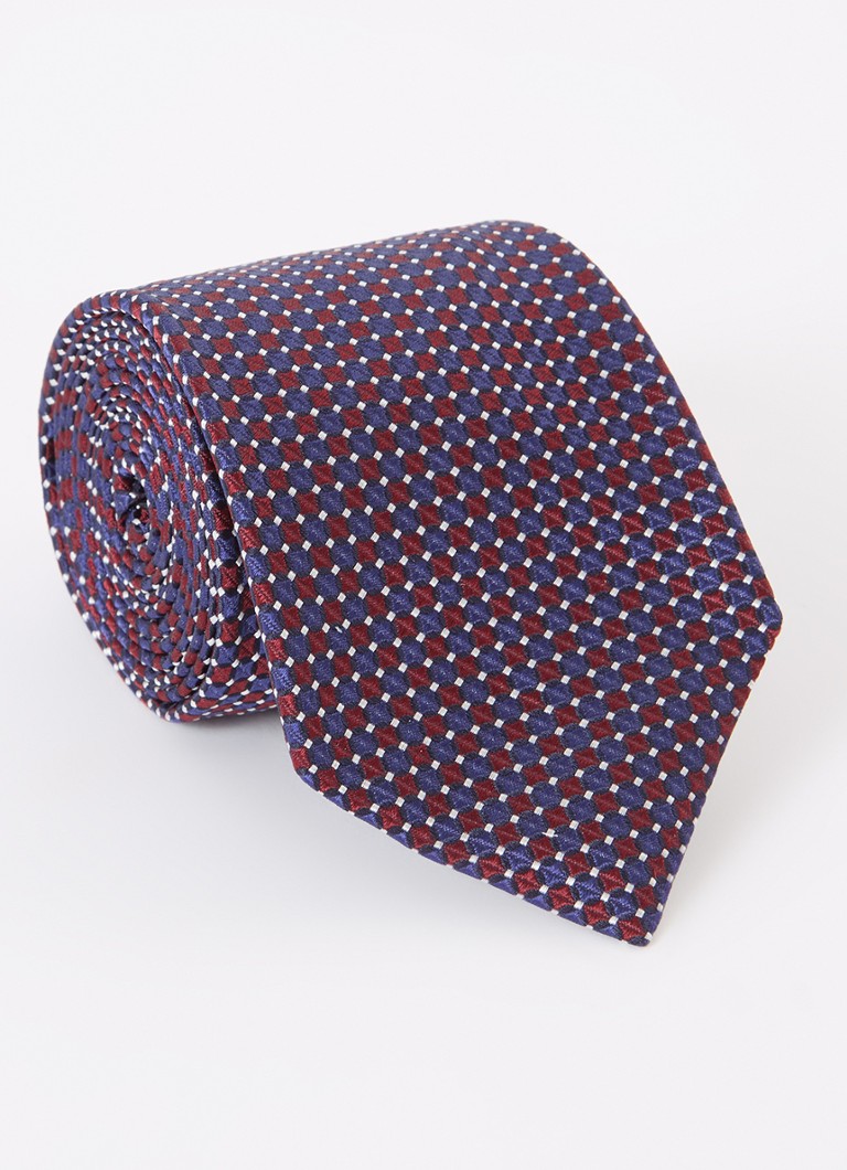 Profuomo Silk Tie with Graphic Print