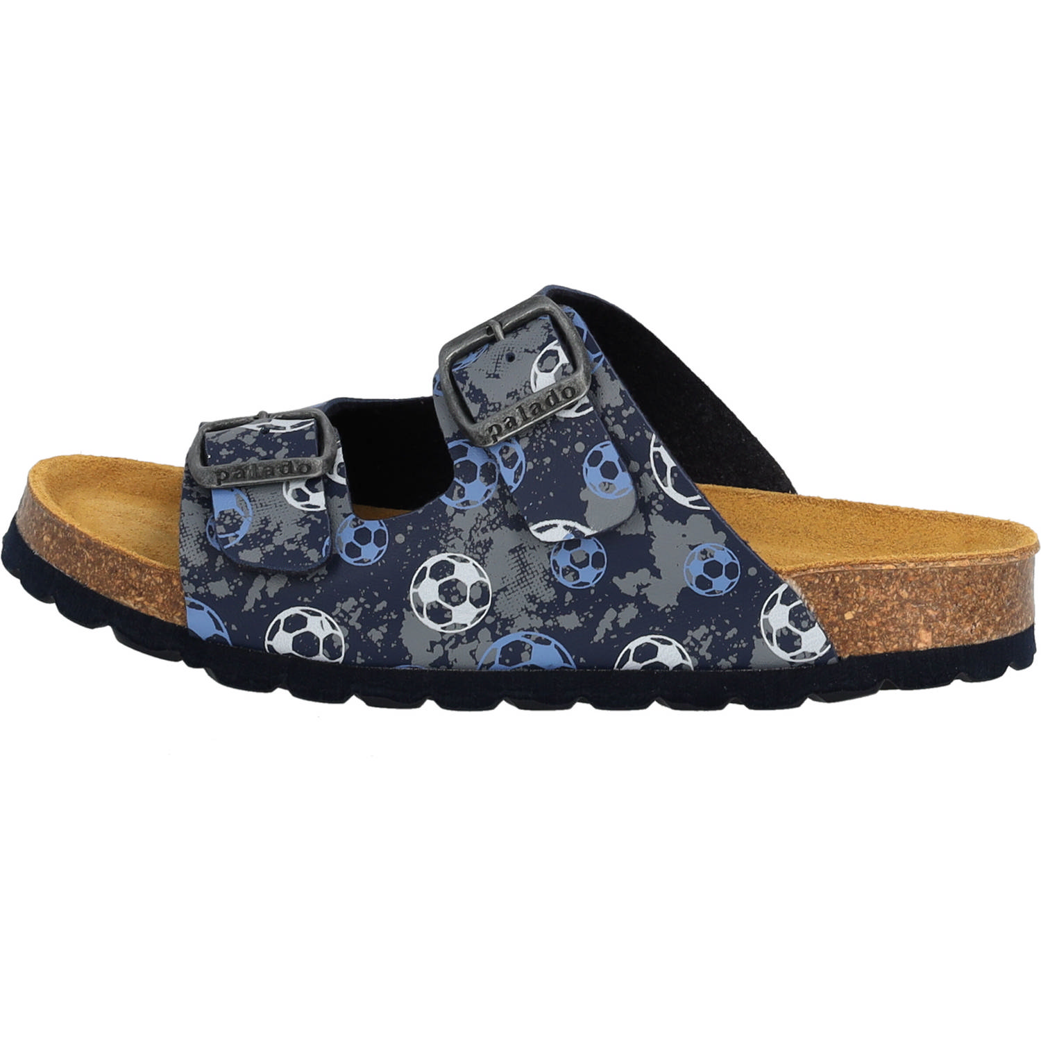 Palado Kids Korfu B Print, Pantoletten, Kinder, Blau Goalstar