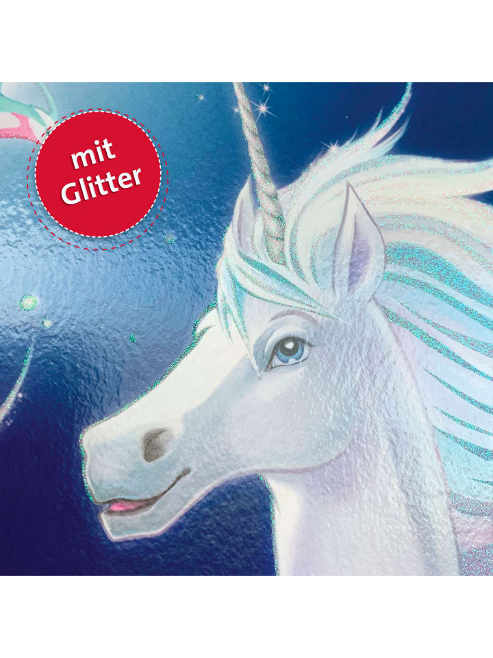 ROTH Schultüte groß Mondscheineinhorn 70 cm, Glitter in Blau günstig kaufen onesize
