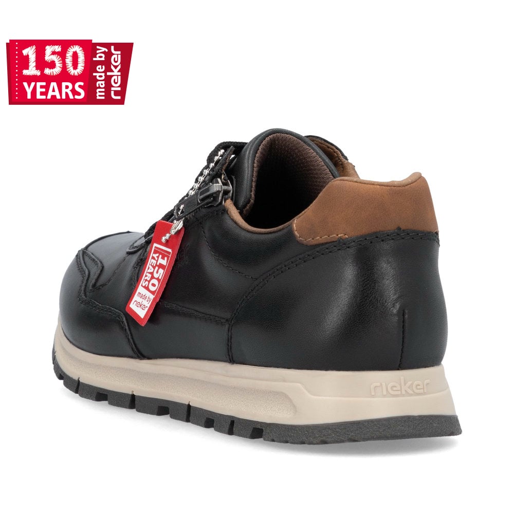 Rieker Herren Sneaker Low nachtschwarz
