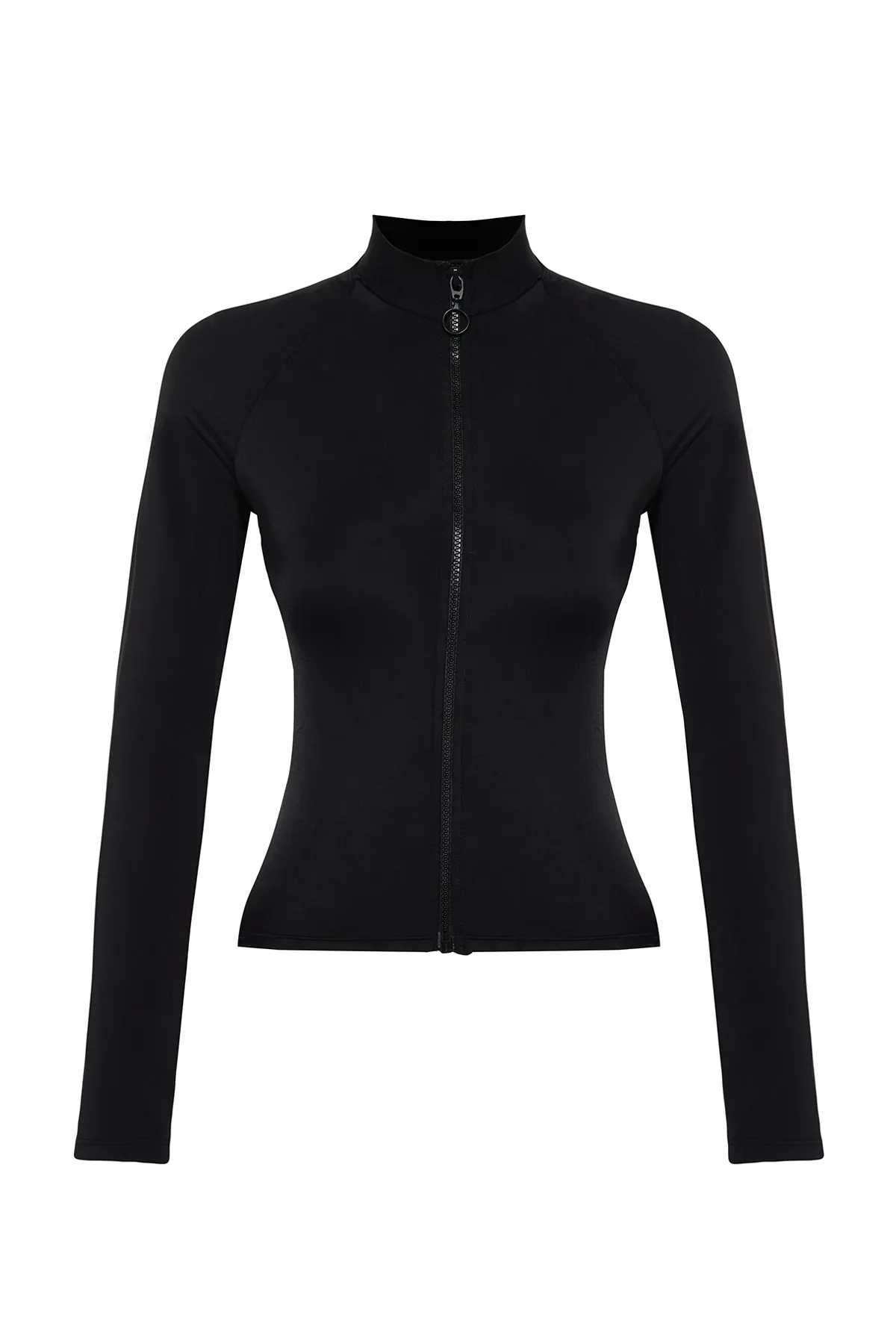 Trendyol Collection  Schwarzes, langärmliges Bikinioberteil mit UV-Schutz TBESS24BU00094