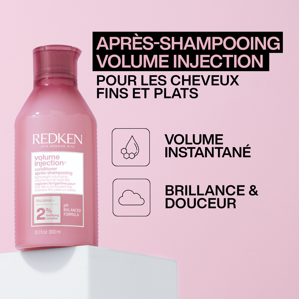 Redken Volume Injection Après-shampoing volume cheveux fins et plats