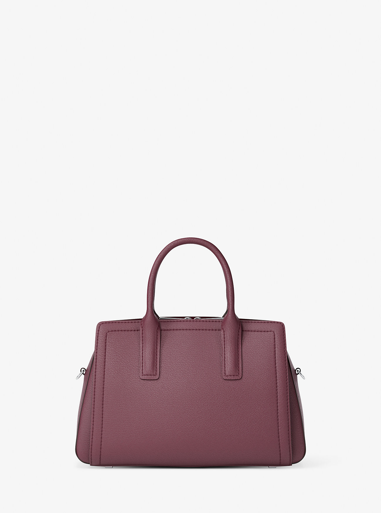 Laila Small Leather Satchel - OXBLOOD
