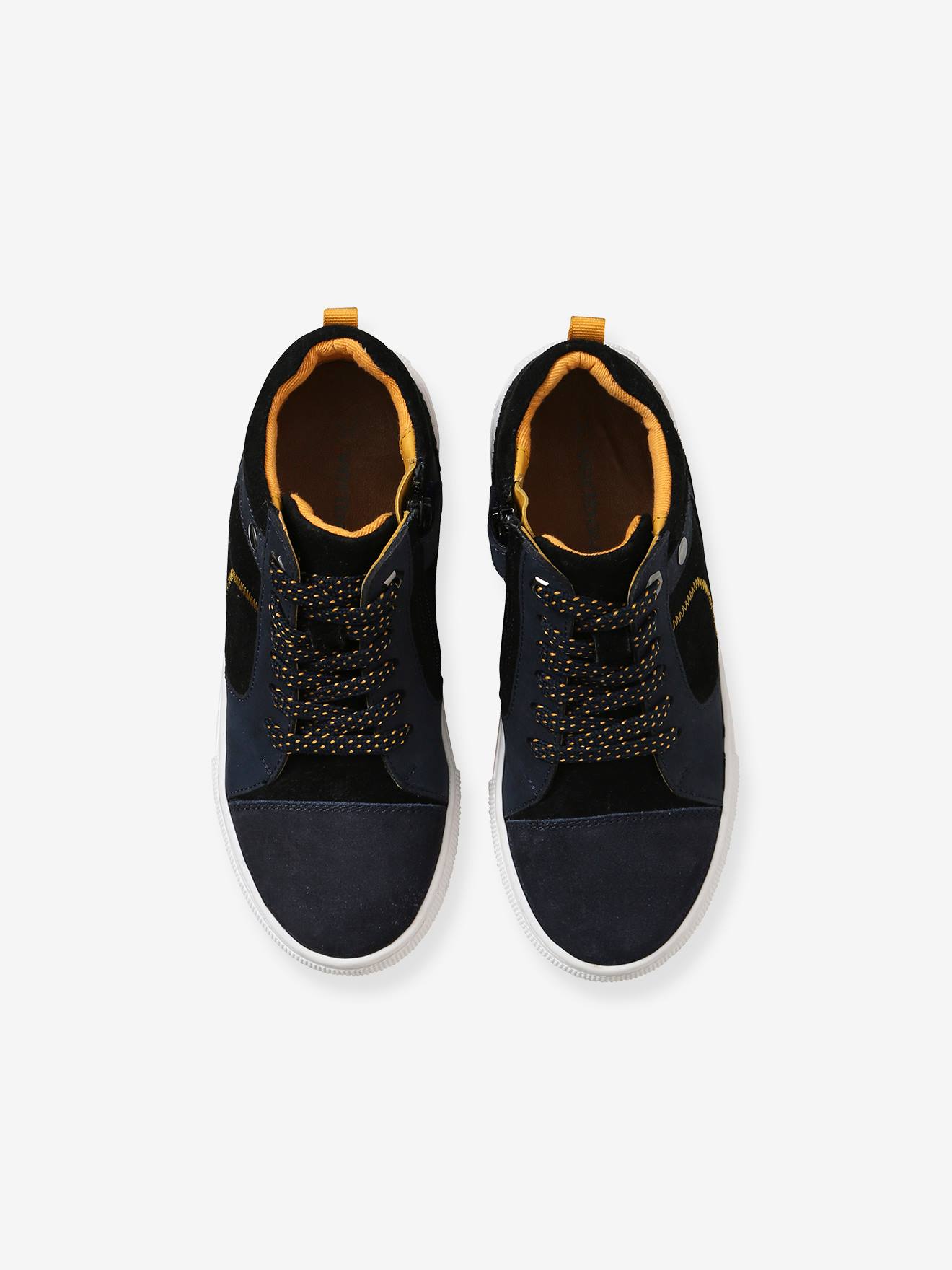 Vertbaudet Jungen High-Sneakers mit Reißverschluss - marine