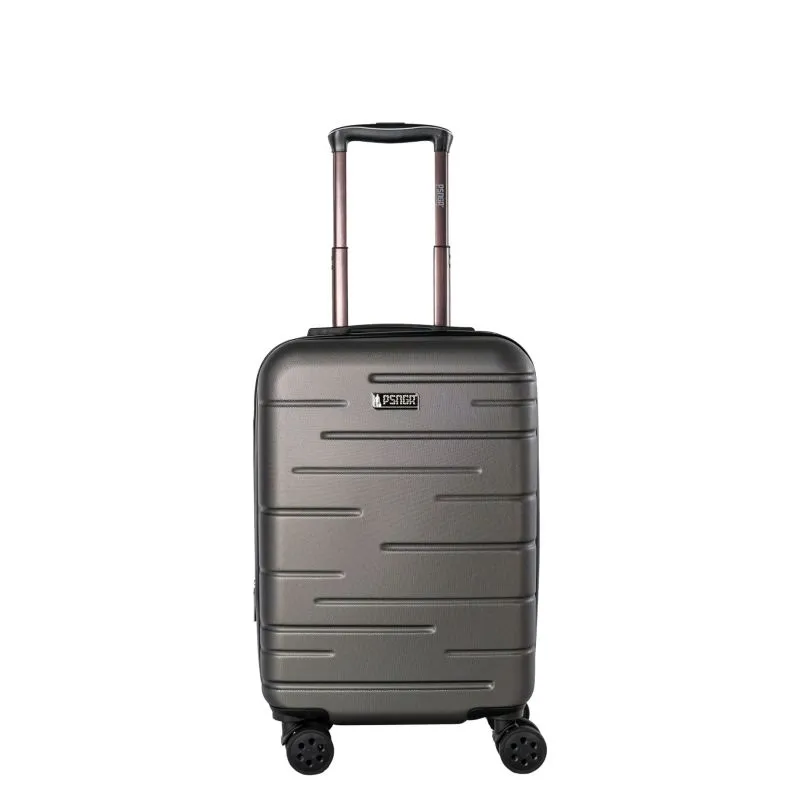 PSNGR Stripes Handgepäckstrolley S (55 cm) Erweiterbar - DK Grey
