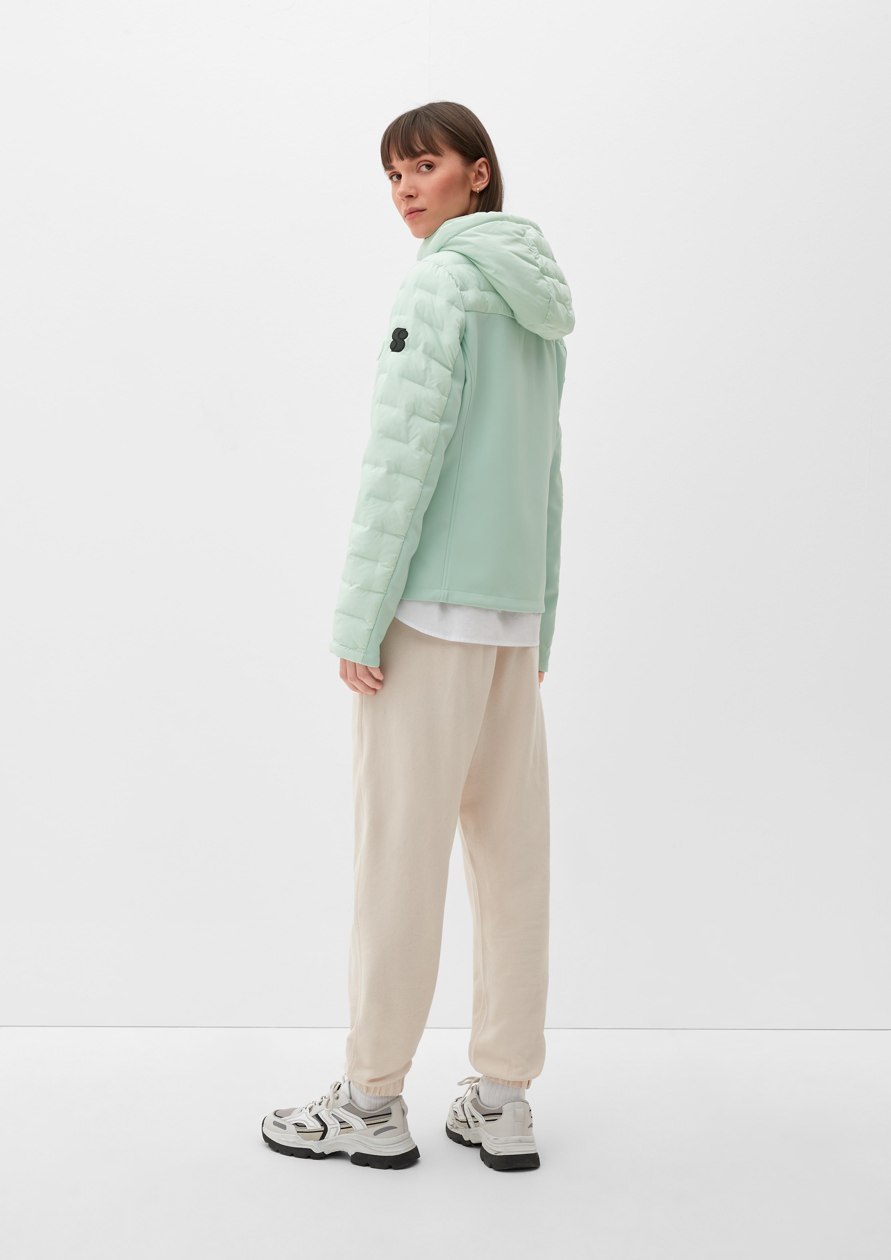Wattierte Outdoor-Jacke im Fabricmix  2124392-6502