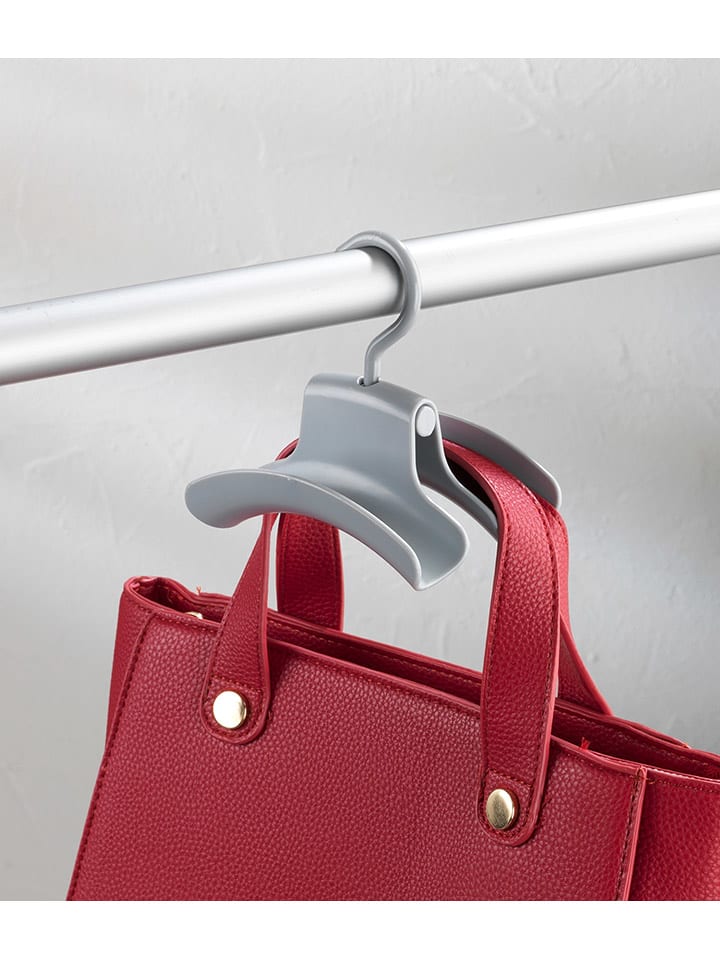 Wenko 3er-Set: Handtaschenhalter in Grau - (B)9 x (H)12,5 x (T)14 cm günstig kaufen onesize