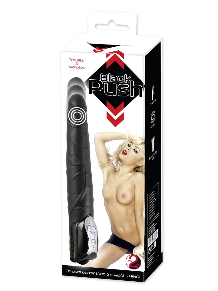 You2Toys Vibrator Black Push Thrusting Vibrator in schwarz günstig kaufen 27,5