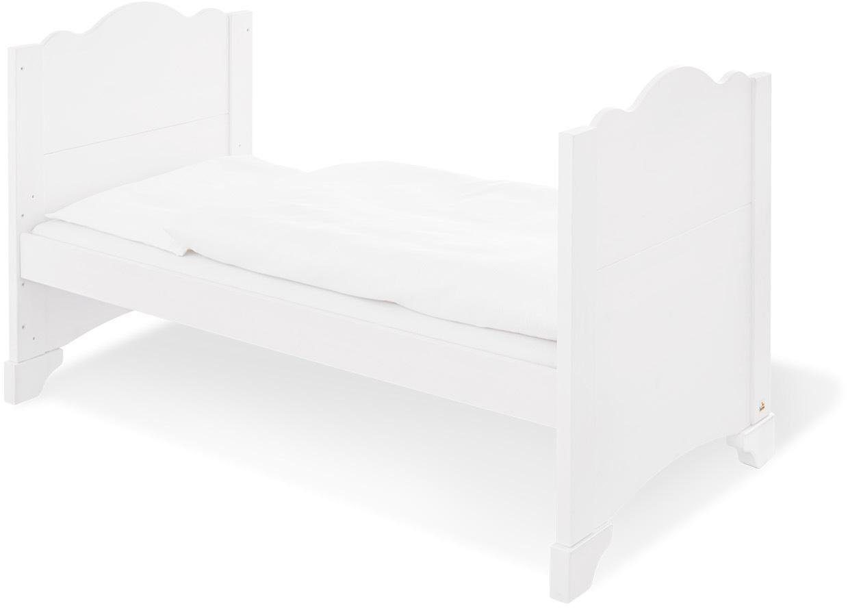 Pinolino® Babyzimmer-Komplettset Pino, (Set, 3-St., Kinderbett, Schrank, Wickelkommode), breit groß mit 3 Türen; mit Kinderbett, Schrank und Wickelkommode