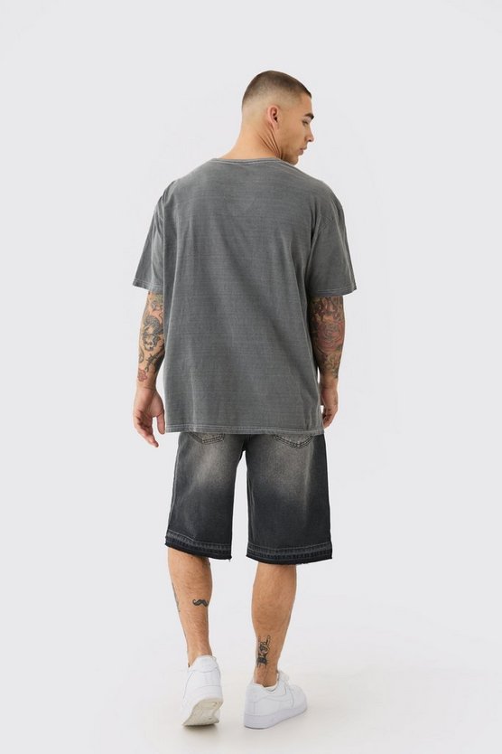 Oversized DC Batman License Wash T-shirt