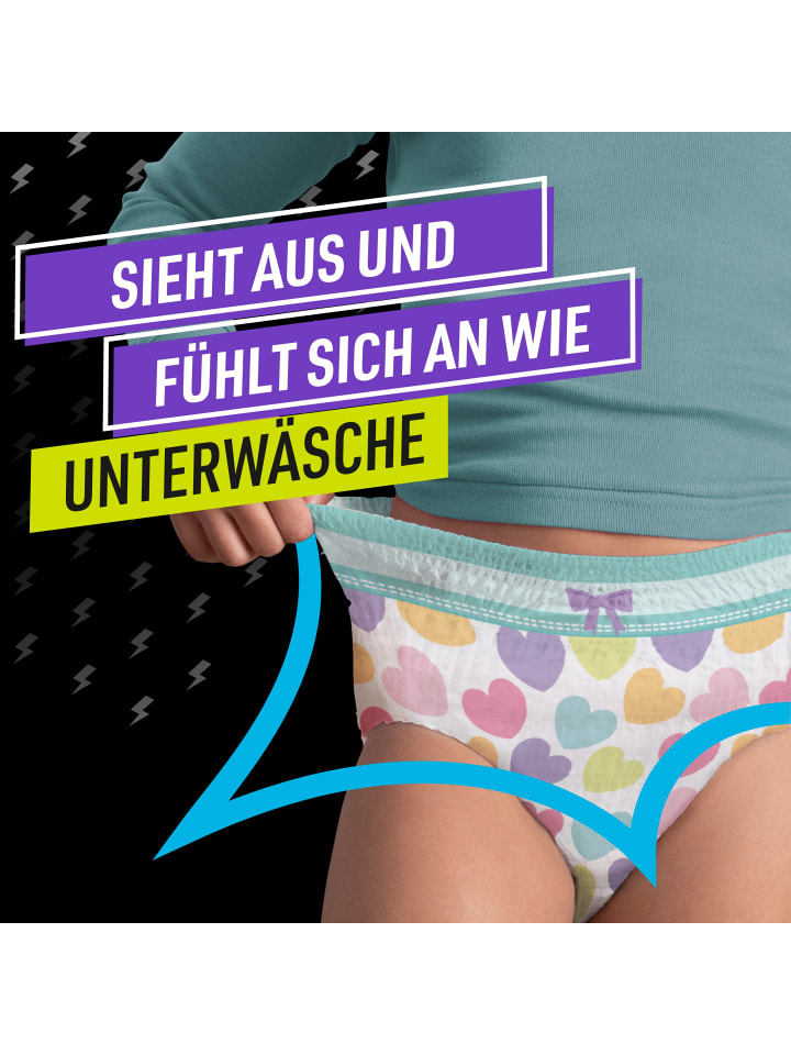 Pampers Ninjamas Pyjama Pants Herzen, 54 absorbierende Nachthöschen, 8 Jahre, 27kg-43kg günstig kaufen onesize