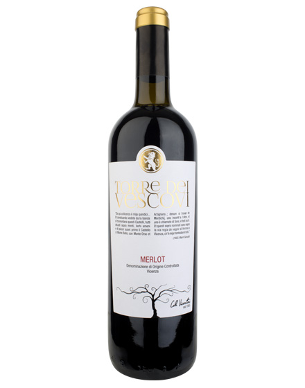 Vicenza DOC Torre dei Vescovi Merlot 2021 Colli Vicentini 0,75 ℓ