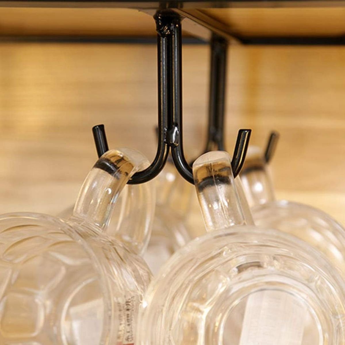 ZmdecQna Gläserhalter Tassenhalter unter dem Schrank, für Bar, Kaffeetassen, Mug