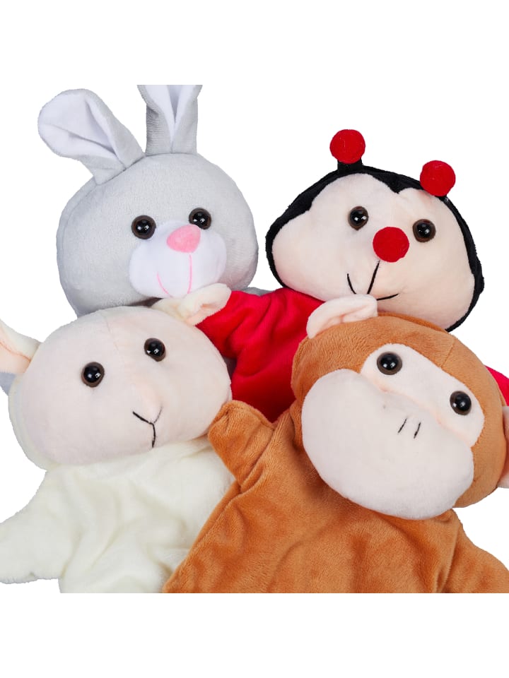 relaxdays 4tlg. Handpuppen Set in Bunt günstig kaufen onesize