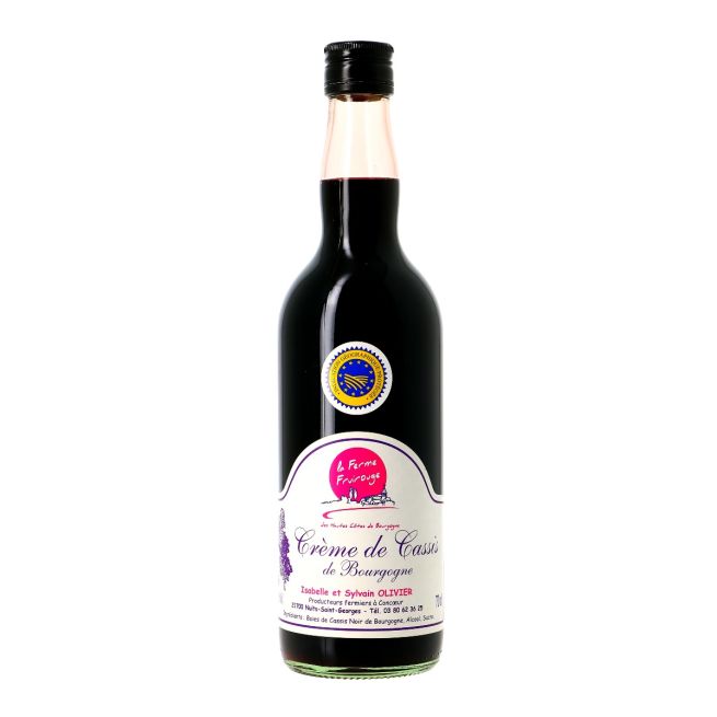 Crème de fruits, La Ferme Fruirouge, Cassis 18°