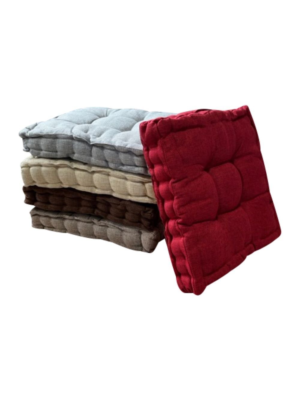RHP Sitzkissen Premium RHP Stuhlkissen mit 100% Polyesterfüllung, 40x40x8 cm, für