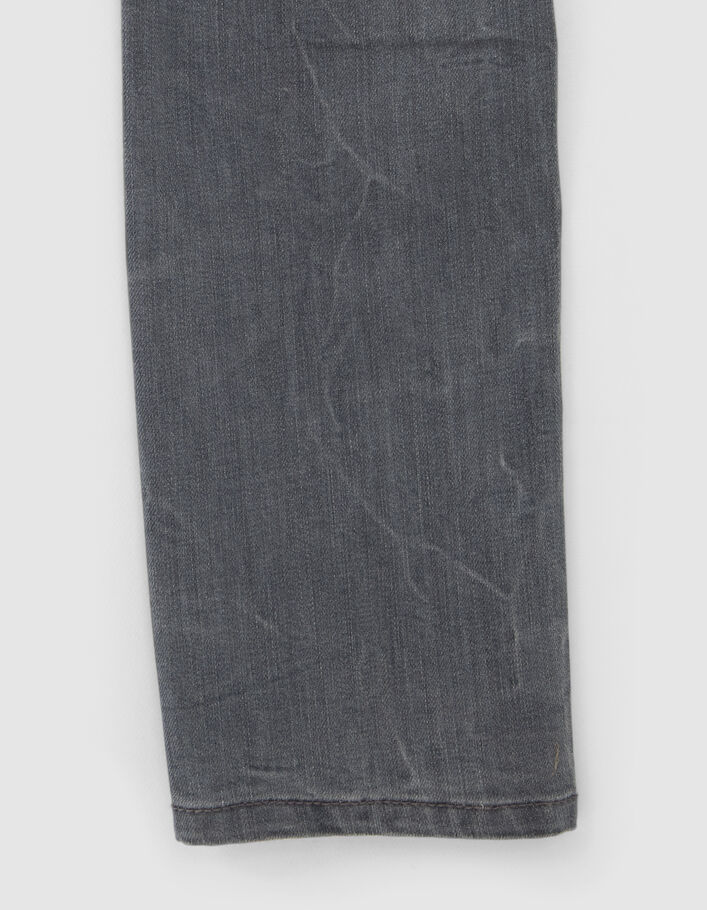 Jean SLIM gris coutures tournantes garçon