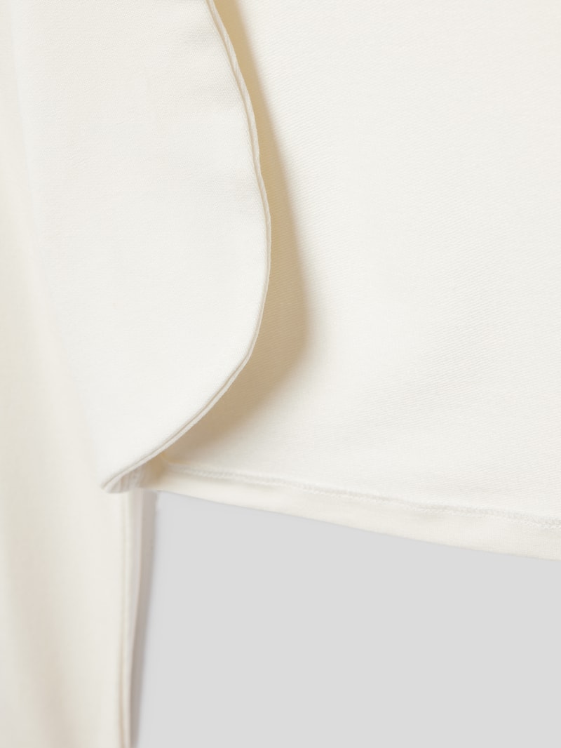 Bolero mit floralem Detail in ecru