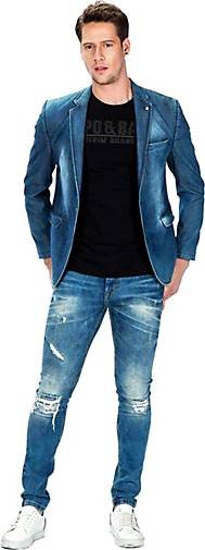 Cipo & Baxx Sakko mit Used-Look-Waschung