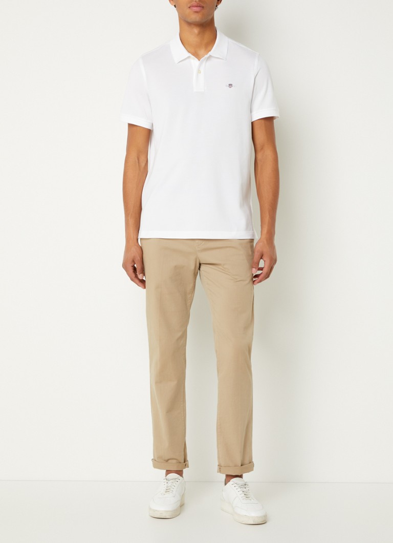 Luvas Polo de corte regular em algodão piqué com logotipo