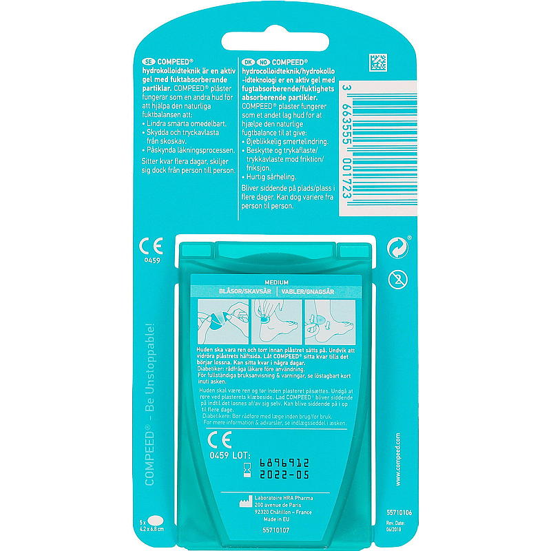 Compeed Gnagsårplaster 5 stk Medium Compeed