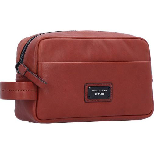 Piquadro Harper Kulturbeutel Leder 23 cm