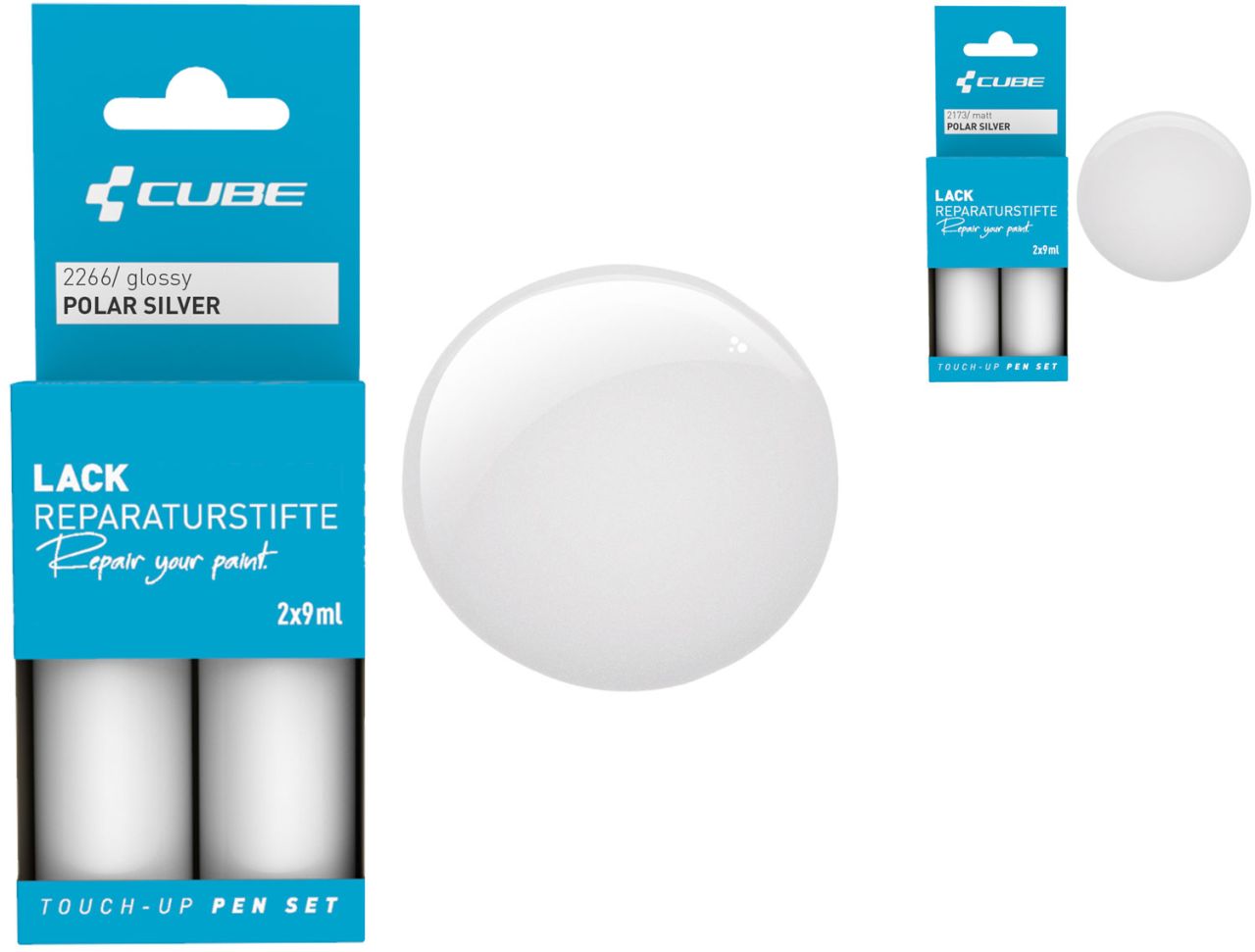 Cube Lackreparaturstift Set POLAR SILVER kaufen | Bike-Discount