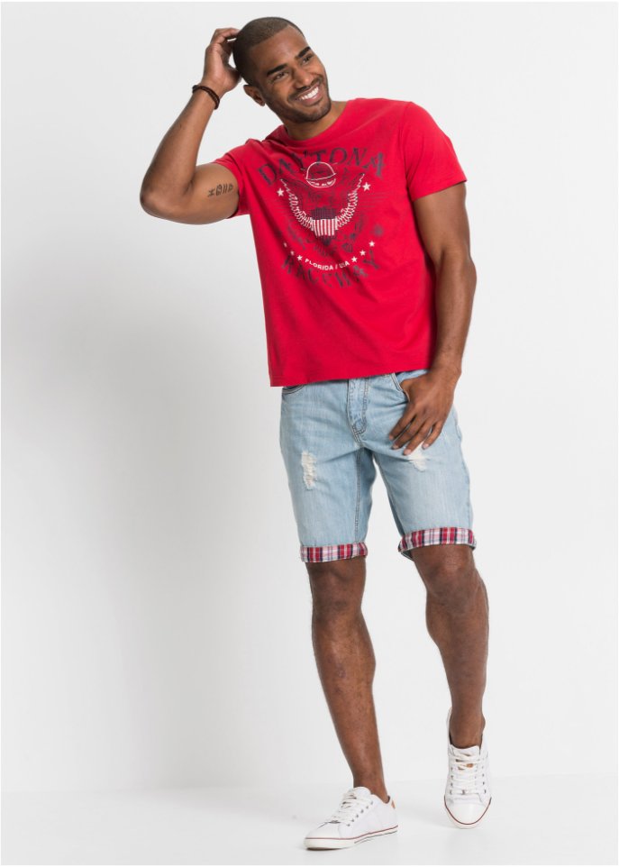 Jeans-Bermuda, Loose Fit