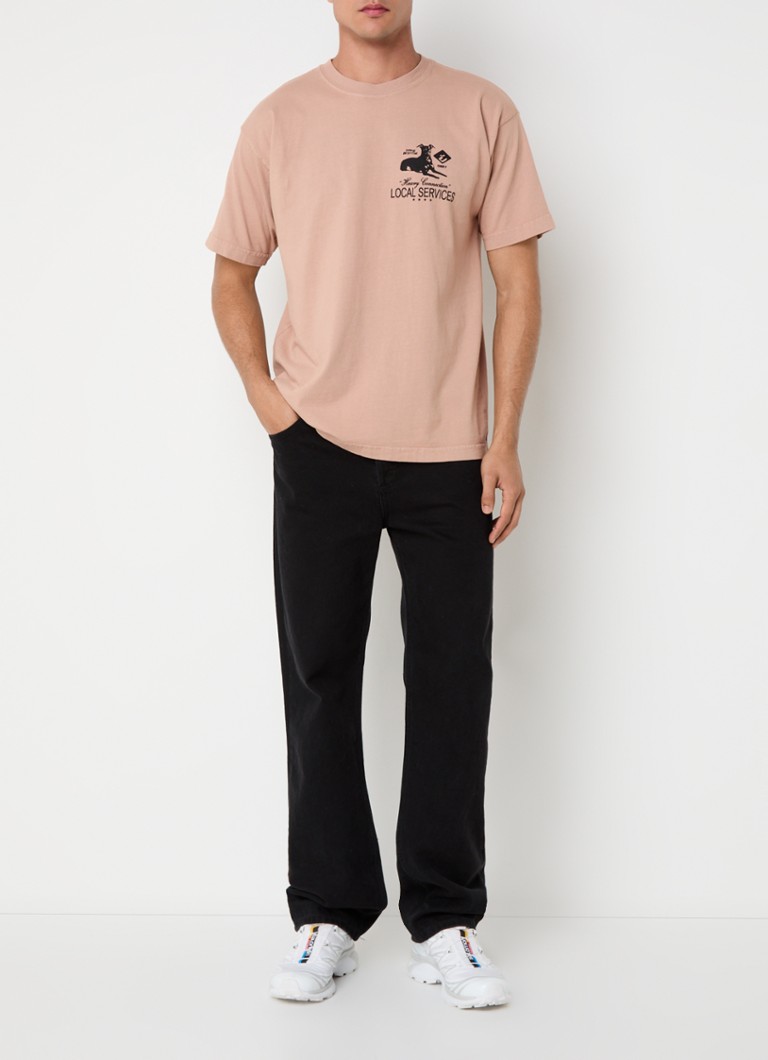 T-shirt Obey Heavy Connection con stampa su entrambi i lati