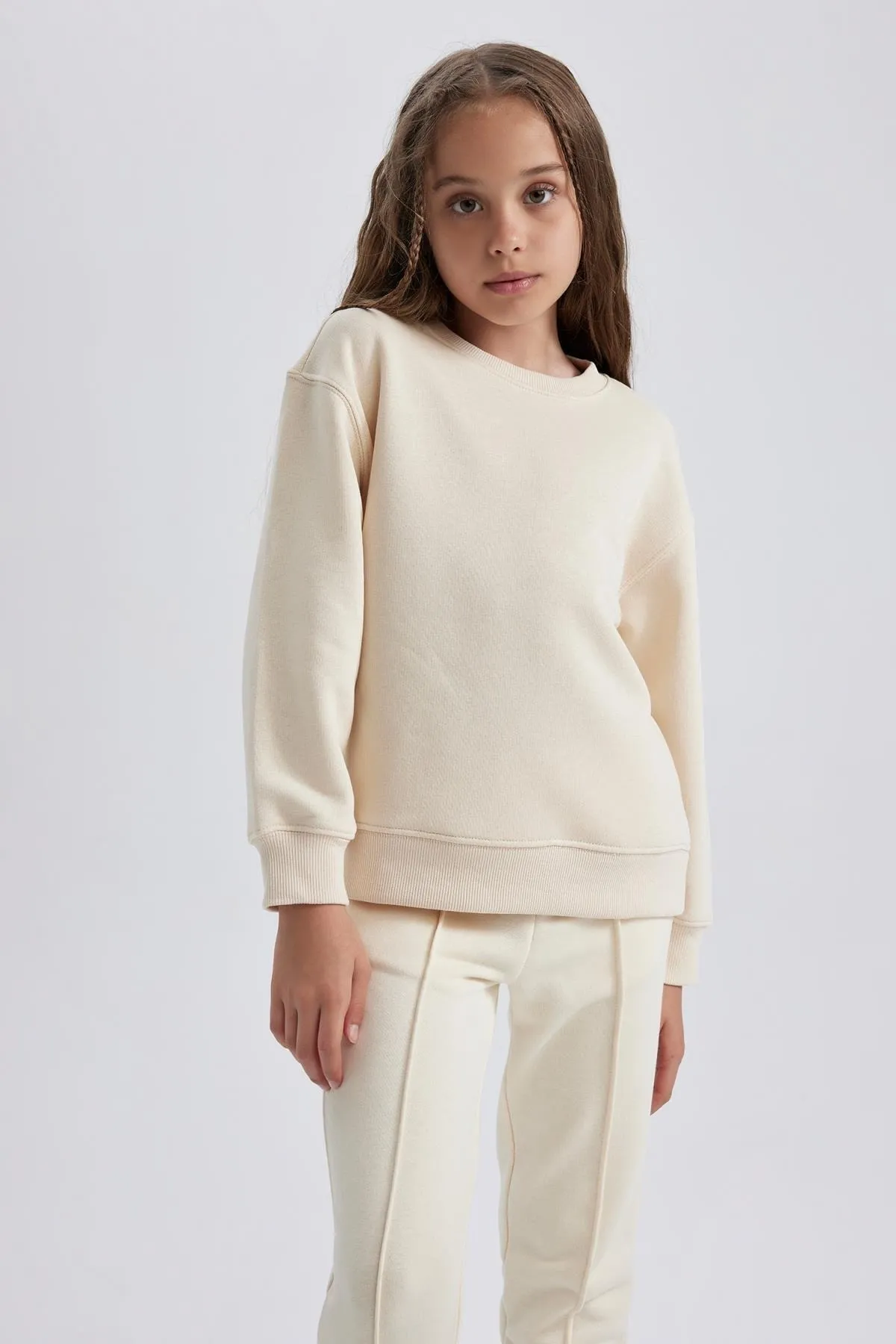 DeFacto  Schul-Sweatshirt mit Rundhalsausschnitt für Mädchen