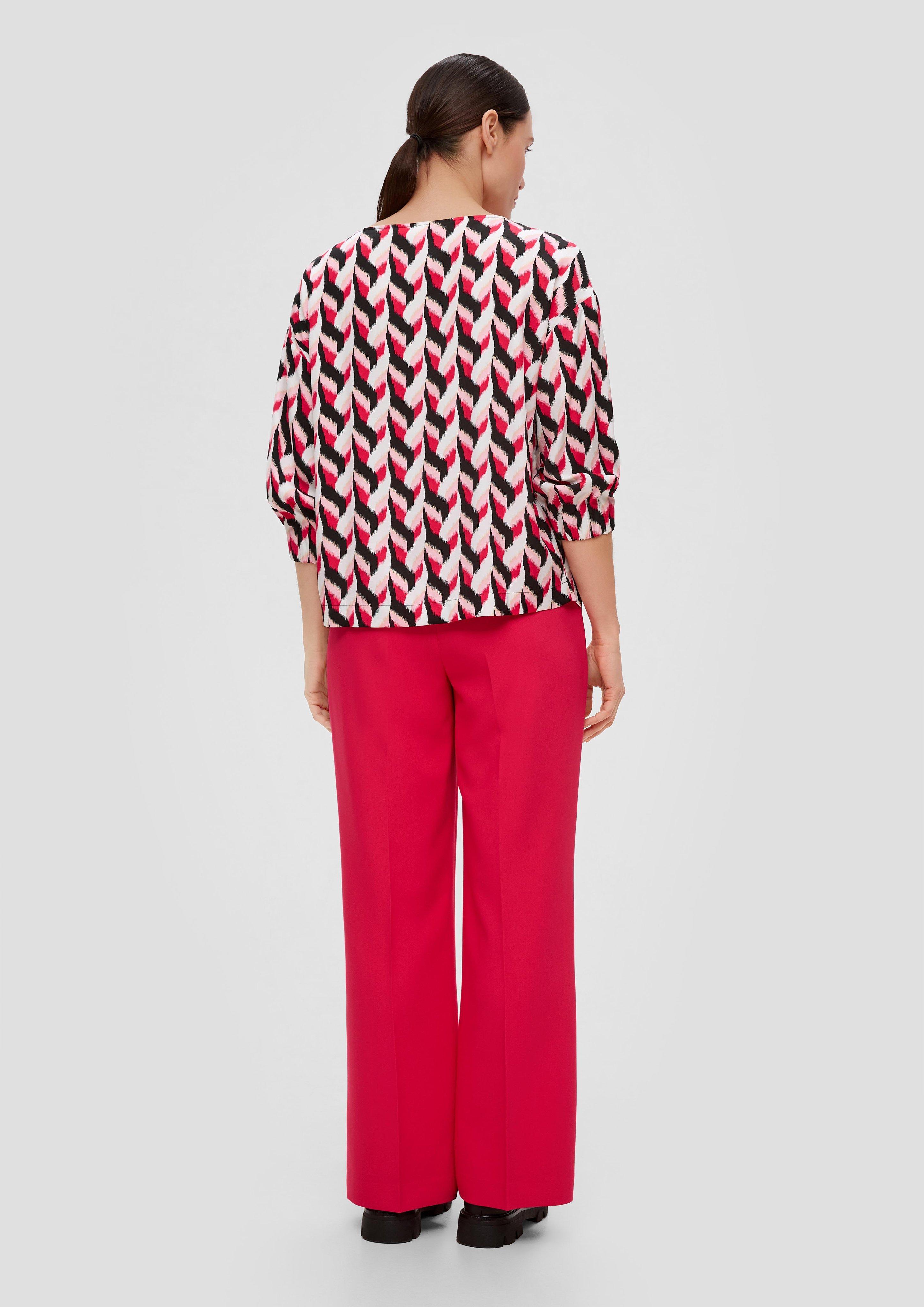 Weite Bluse aus Twill  2145052-99B2