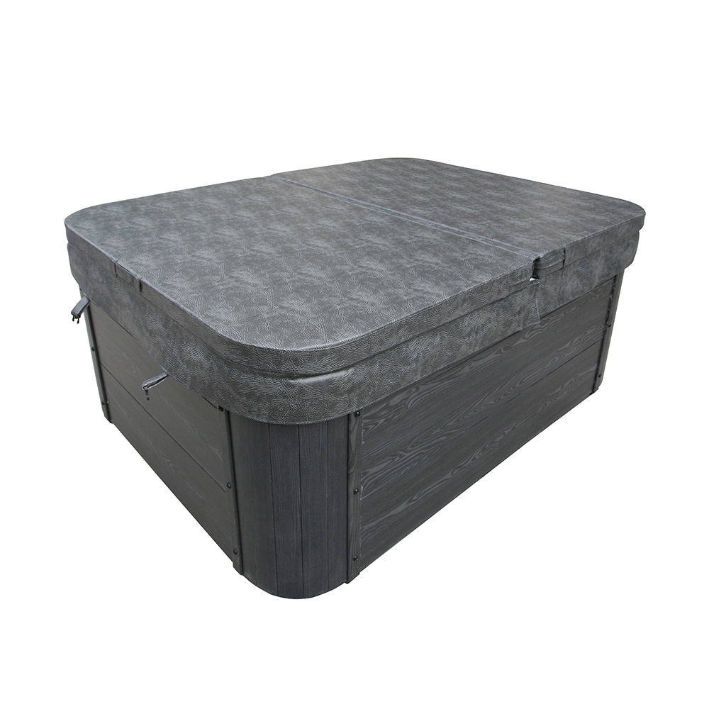 Home Deluxe HOME DELUXE Outdoor Whirlpool WHITE MARBLE inkl. Treppe und Thermoabdeckung