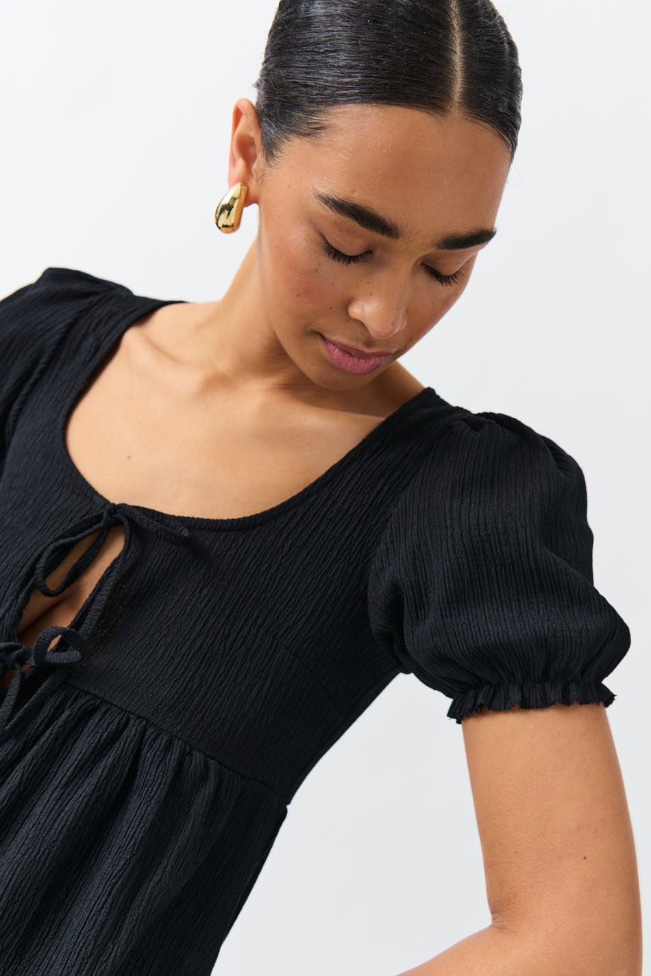 Tie front top