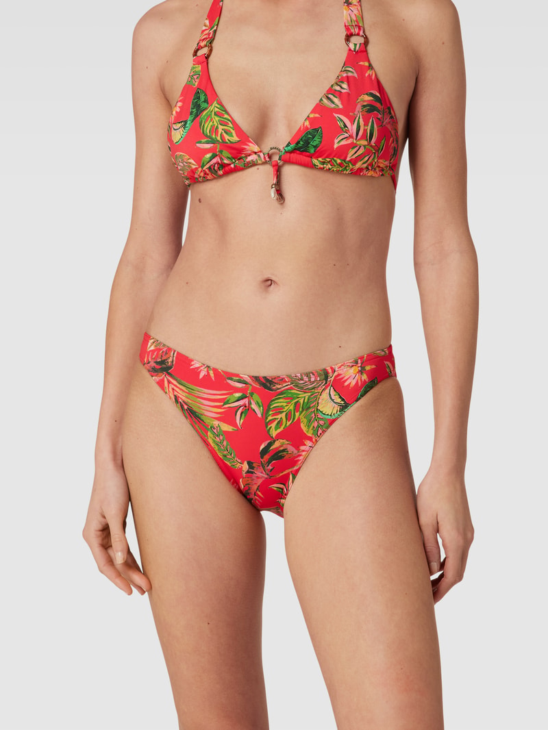 Bikini-Slip mit Allover-Print Modell 'DUCA WAILUA' in rot