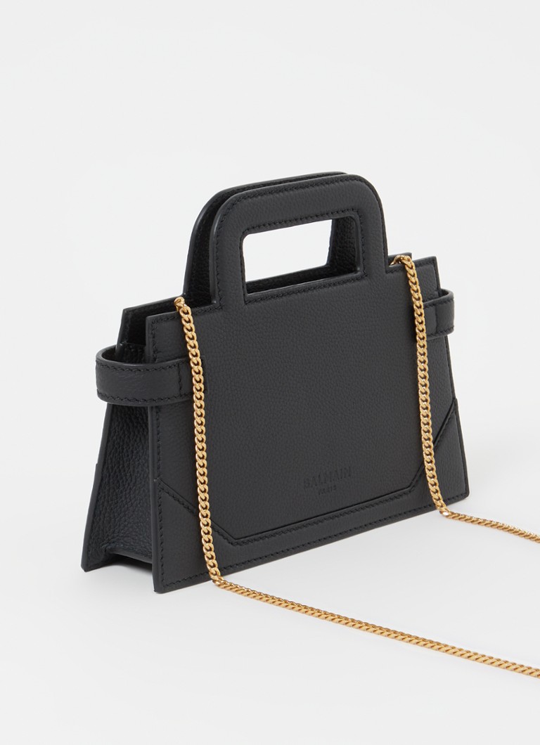 Balmain B-Buzz Mala torbica od teleće kože