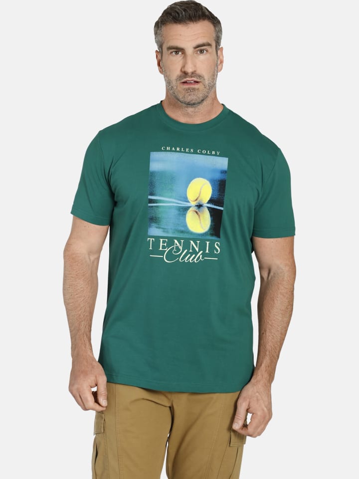 Charles Colby T-Shirt EARL HYLMER in grün günstig kaufen