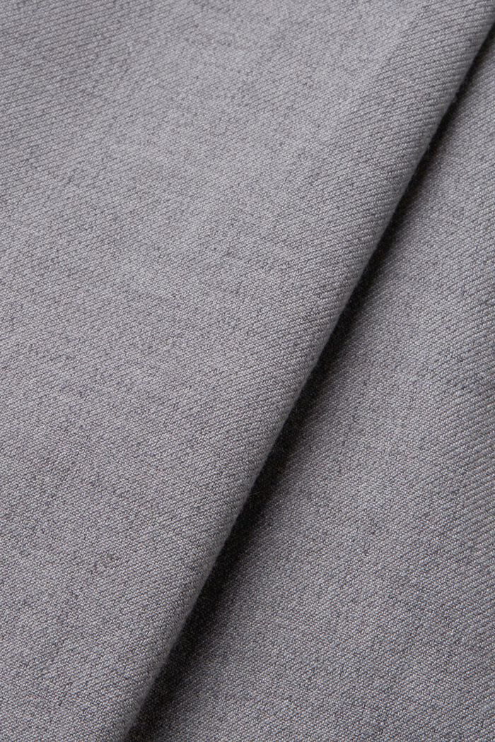 Hose mit weitem Bein und Gürtel, Wollmix