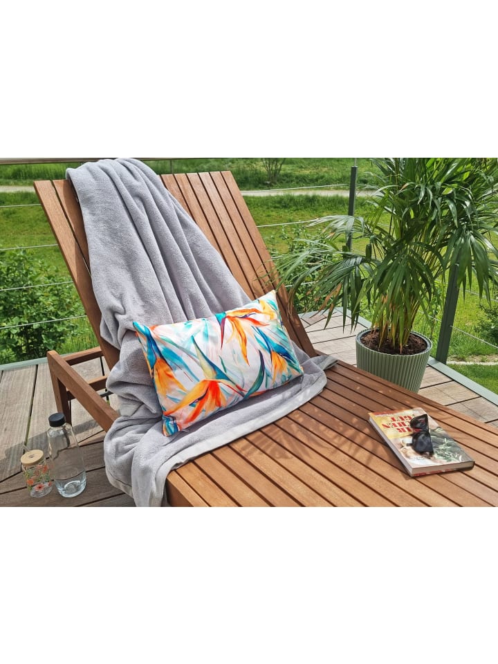 JACK Outdoor Dekokissen Motiv 30x50cm inkl. XXL Füllung in Strelitzia günstig kaufen 50x30-cm