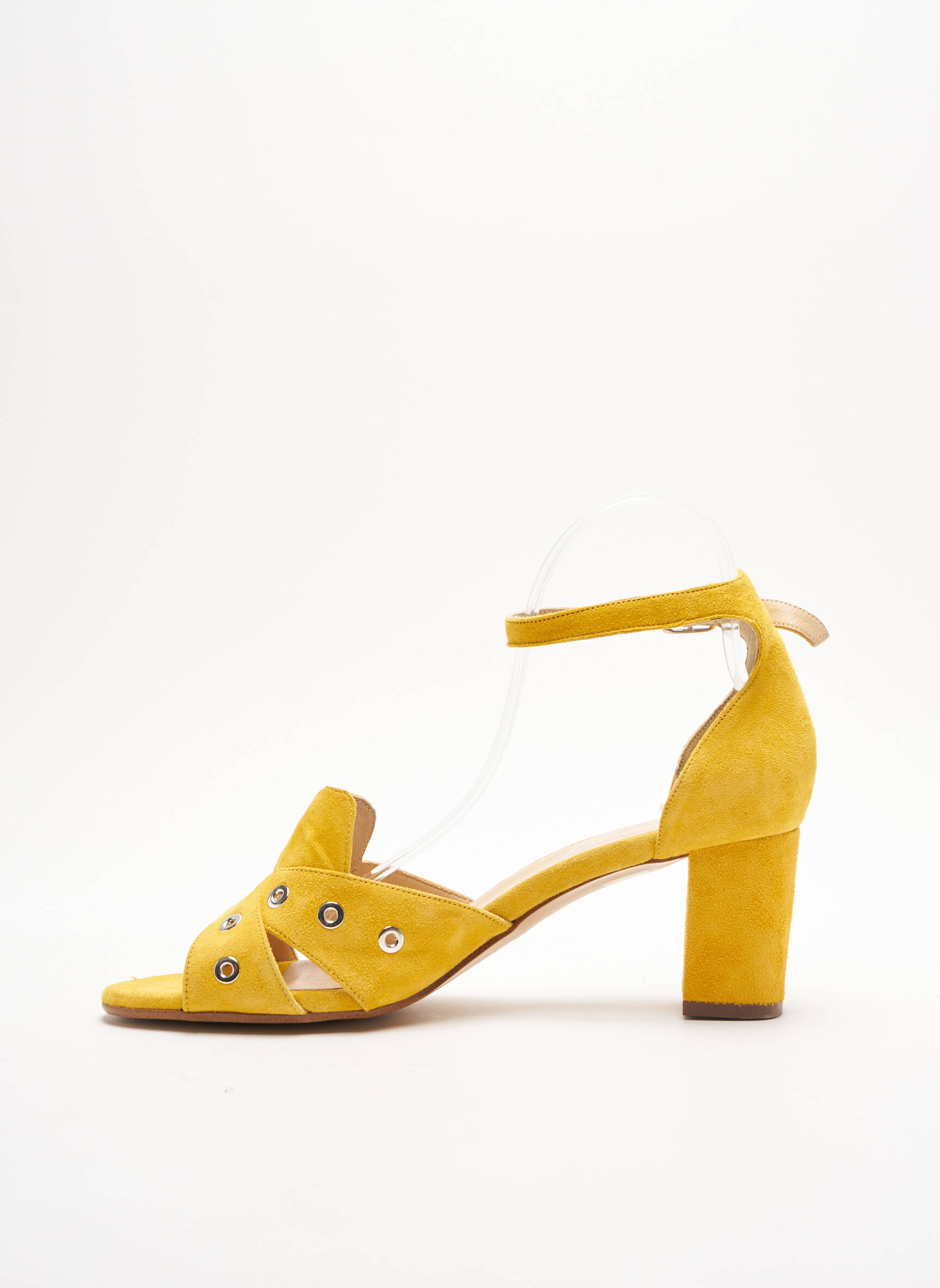 France Mode Sandales Nu Pieds Femme couleur jaune