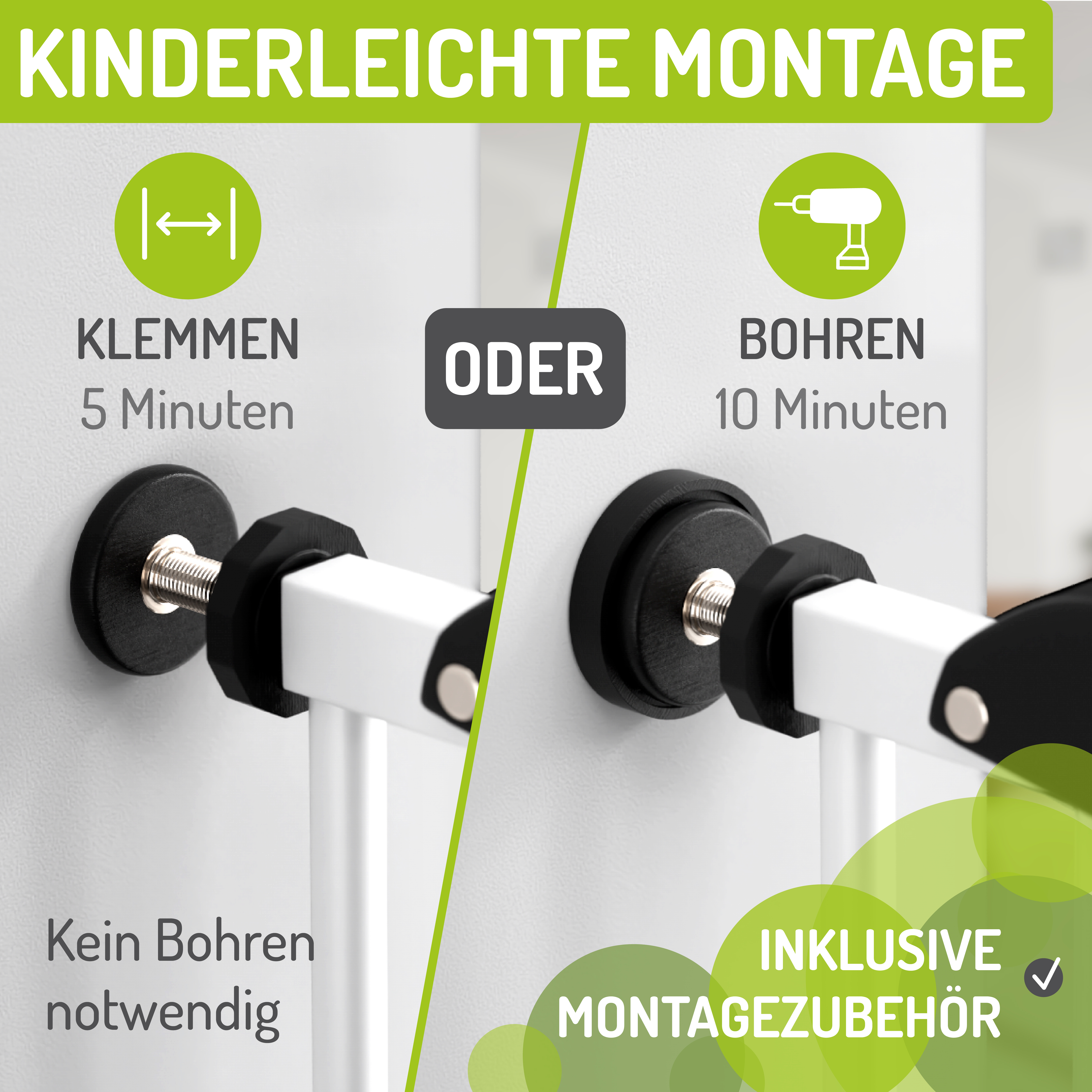 bomi Türschutzgitter & Hundeklappen bomi Türschutzgitter Mira 63-111 cm M