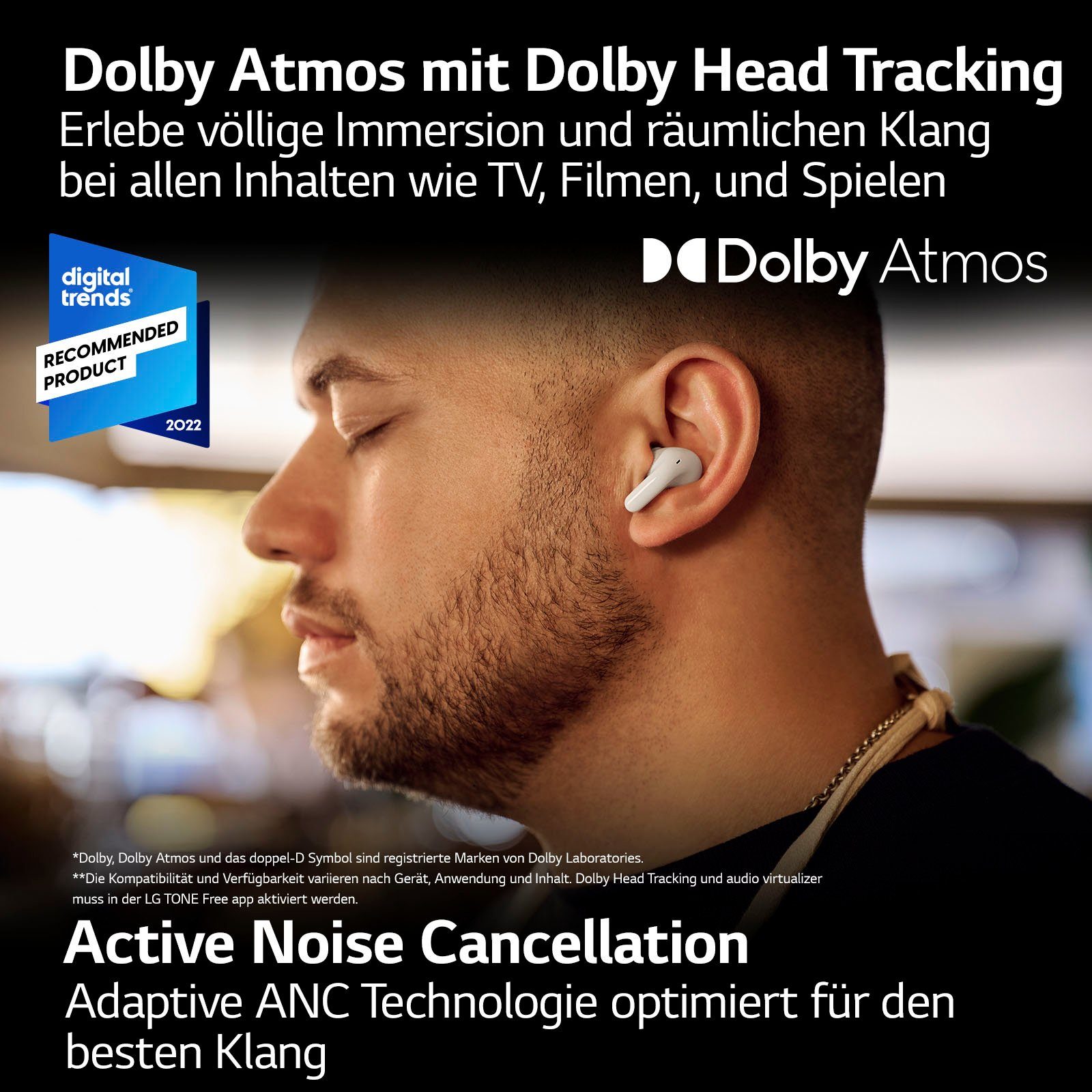 LG TONE Free DT90Q wireless In-Ear-Kopfhörer