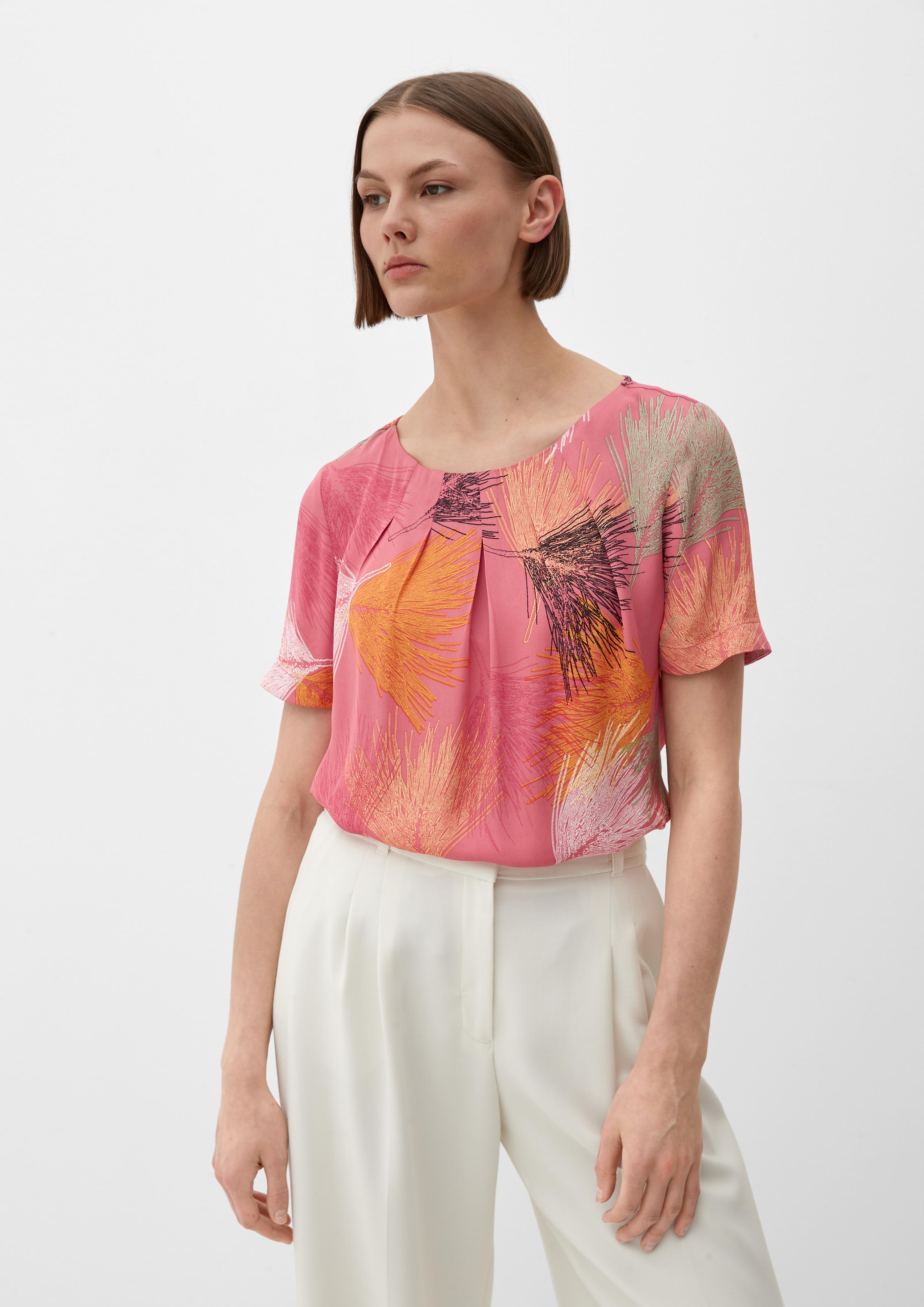 Crêpe-Bluse mit Allover-Print  2130336-20A0