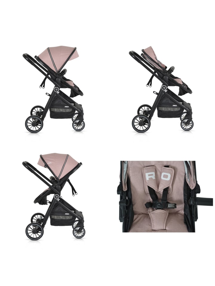 Moni Kinderwagen 2 in 1 Rio 22 kg in rosa günstig kaufen onesize