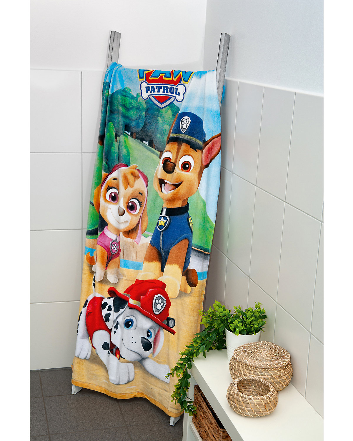 Strand- & Badetuch PAW Patrol, Velourstuch 75 x 150 cm