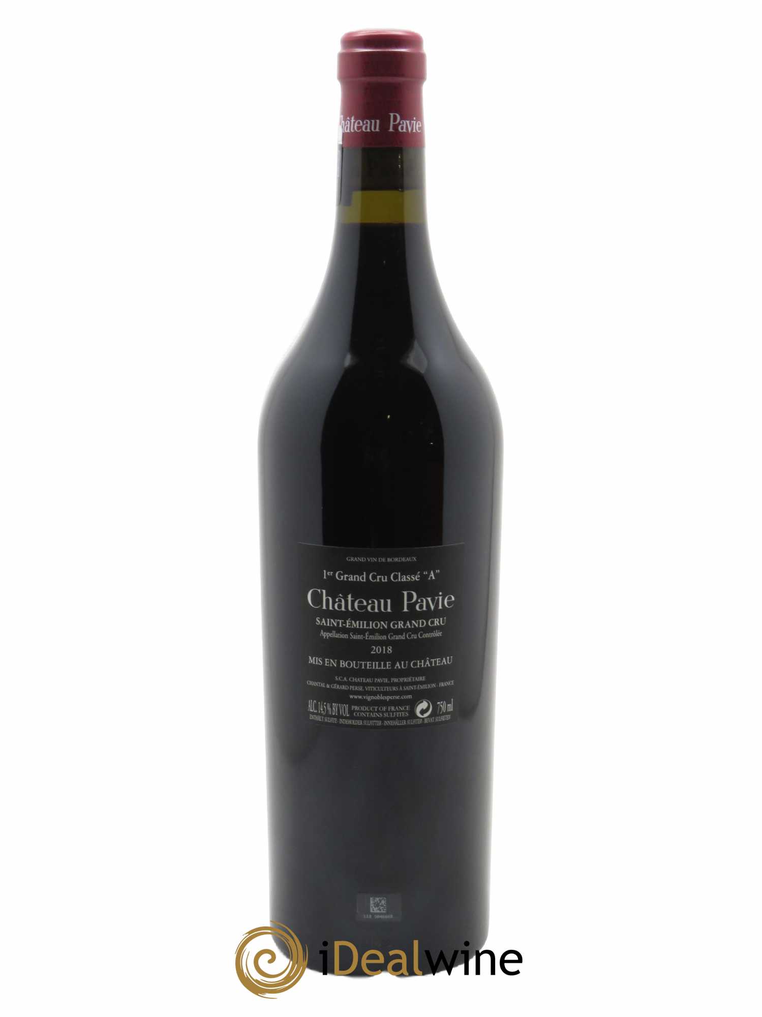 Château Pavie 1er Grand Cru Classé A  2018 - Lot de 1 Bouteille