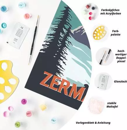 CreArt Zermatt - Malen nach Zahlen für Erwachsene