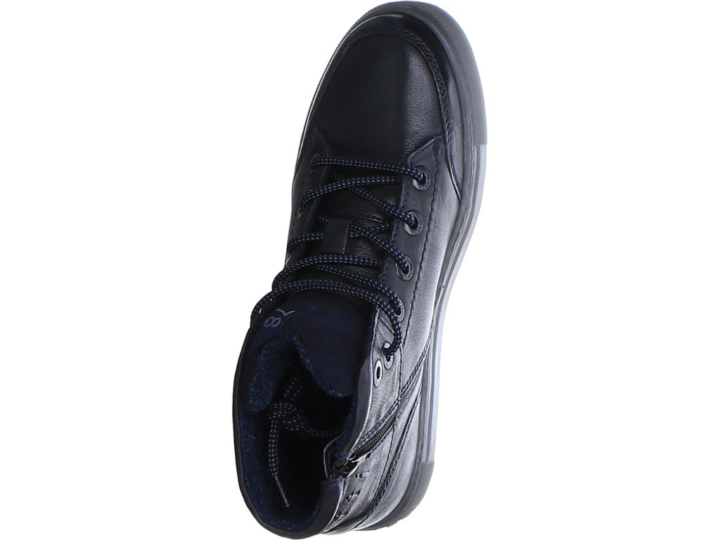 BUGATTI Schnür-Stiefeletten blau Huberto